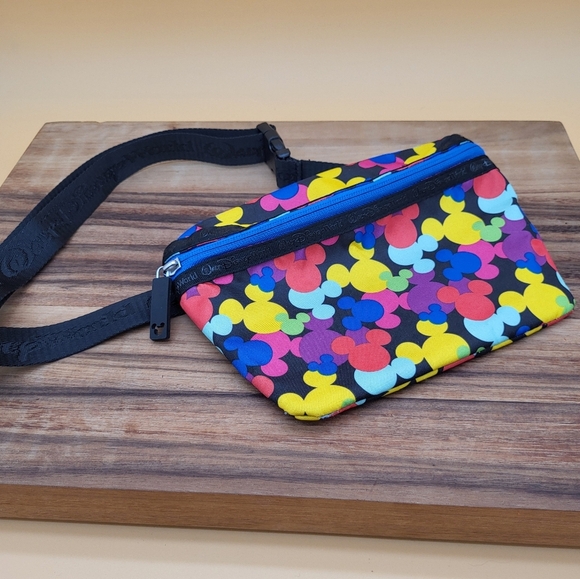 Disney Colorful Mickey Mouse Fanny Pack/Belt Bag, Like New - Picture 2 of 10